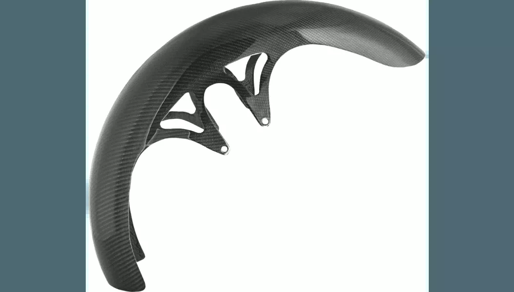 Arlen Ness Carbon Fiber 21" Wrapper Front Fender for '14-23 Harley Davidson Touring and FLTRT Road Glide 3 Models - Gloss