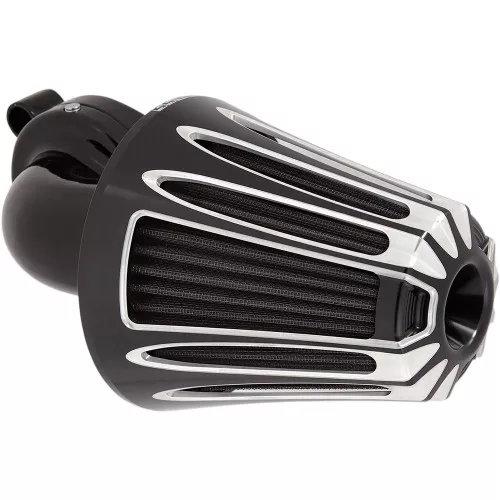 Arlen Ness Deep Cut Monster Sucker Air Cleaner for 2008-2016 Harley Twin Cam Electronic Throttle - Chrome