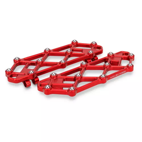 Arlen Ness Diamond Floorboards for Harley - Red