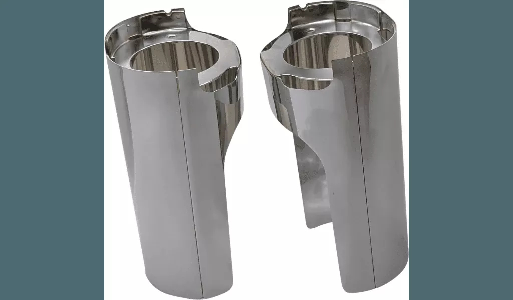 Arlen Ness Fork Boot Covers for '14-Up Harley Davidson Touring Models - Chrome