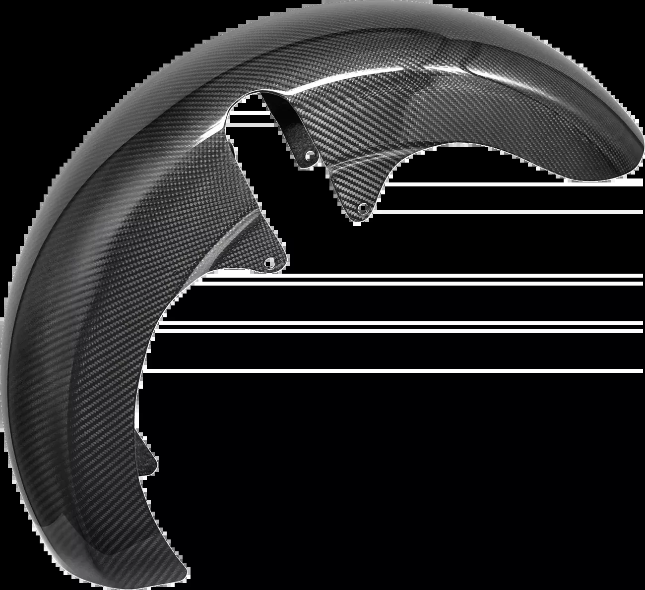 ARLEN NESS Front Fender - Fat Wrapper - 18" - Carbon Fiber - FLT '24-'25 - 210-042