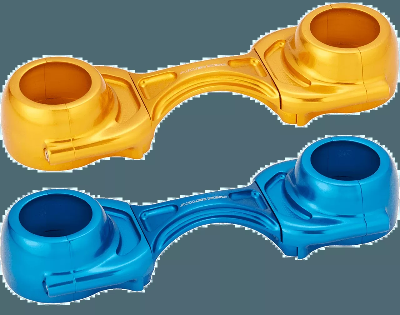 Arlen Ness Method Fork Brace for 39mm and 49mm Forks - Blue or Yellow Anodized