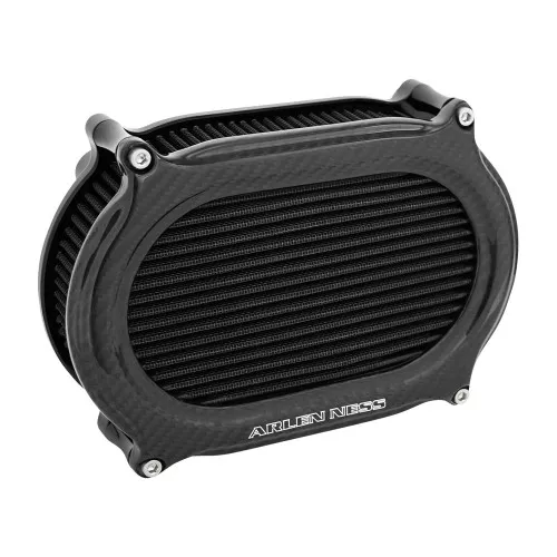 Arlen Ness Method Stage 2 Oval Air Cleaner for Harley - Carbon Fiber