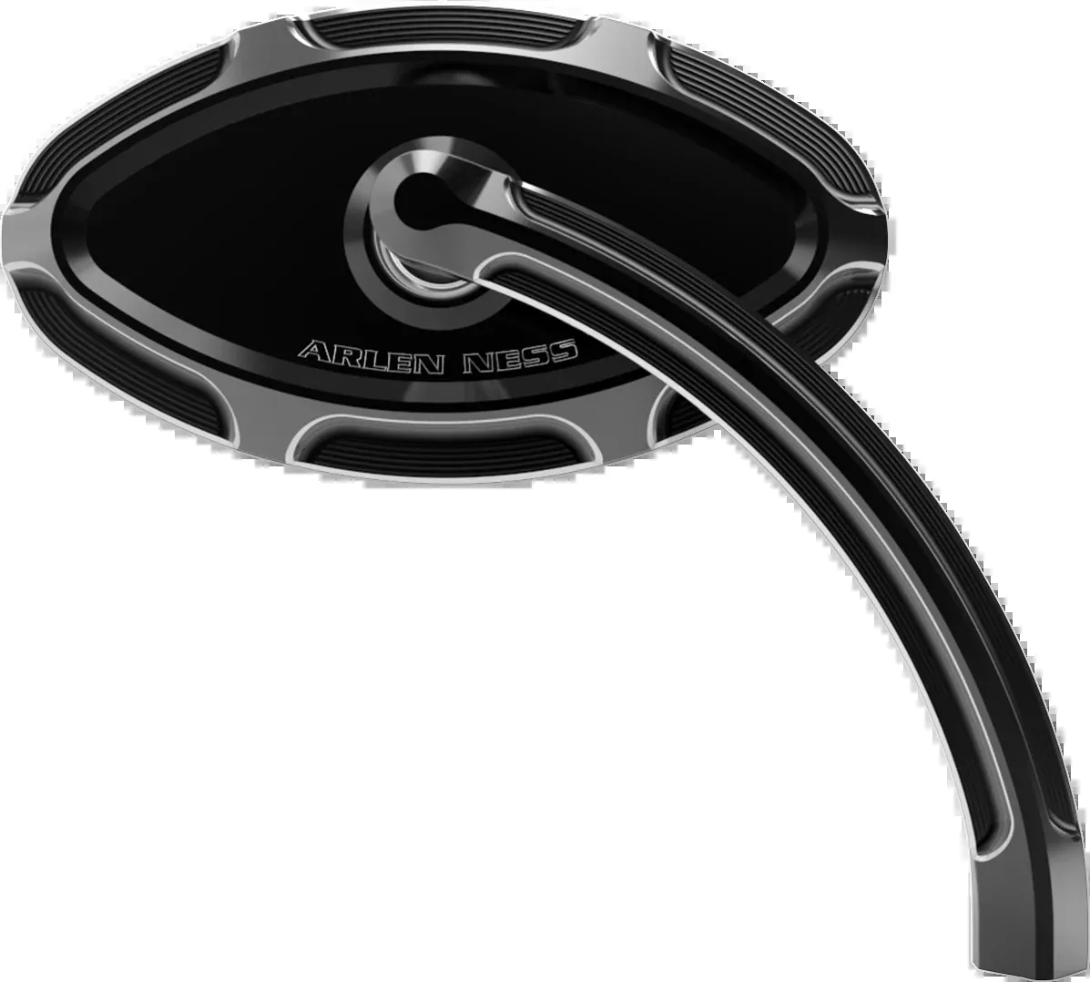 ARLEN NESS Mirror - Beveled - Side View - Short - Cat Eye - Black - Right - 13-132