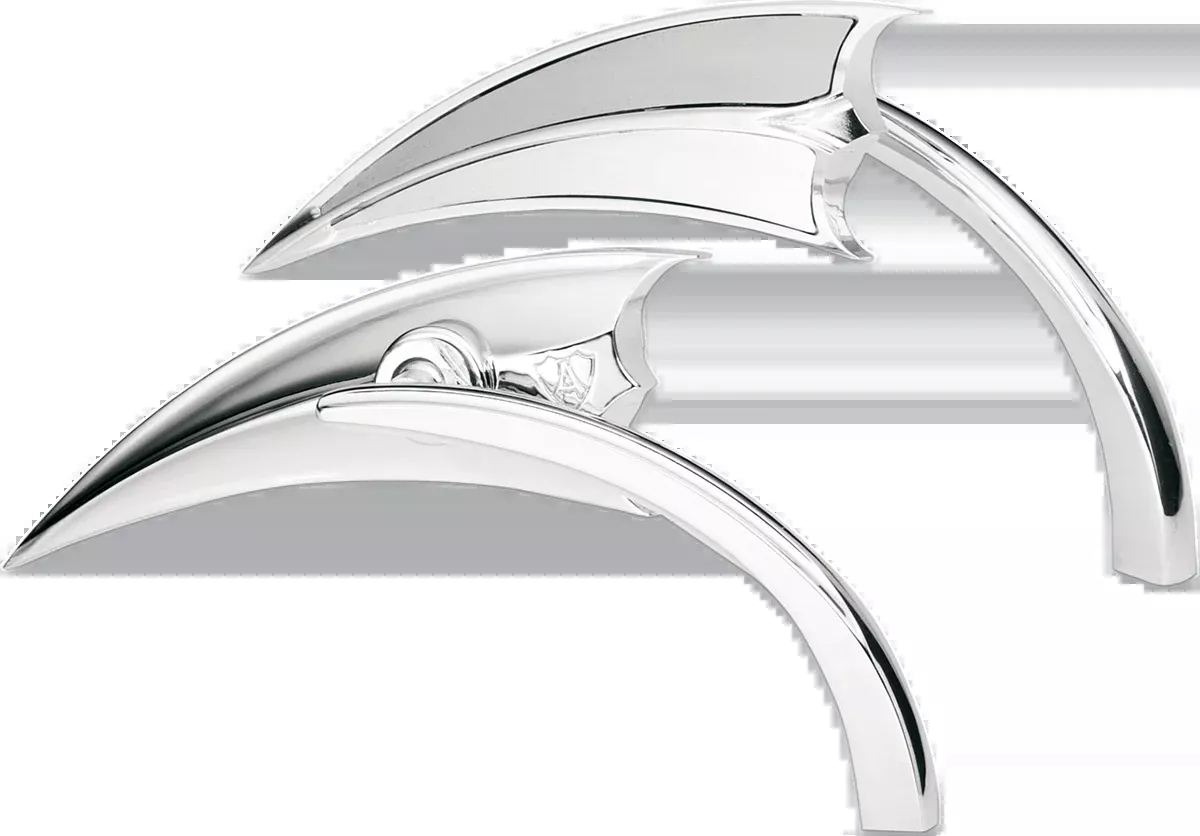 ARLEN NESS Mirror - Micro - Scoop - Side View - Triangle - Chrome - Left - 13-060