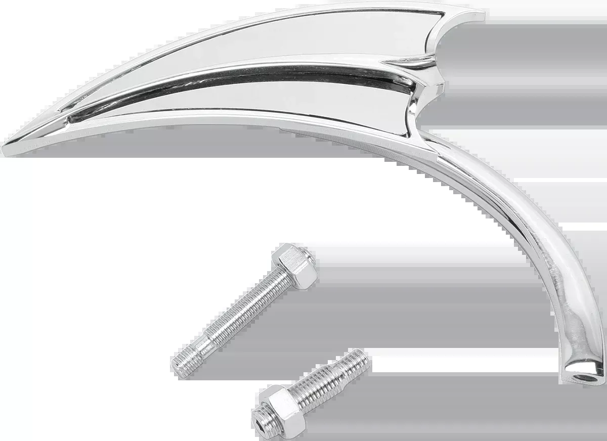 ARLEN NESS Mirror - Micro - Scoop - Side View - Triangle - Chrome - Right - 13-061