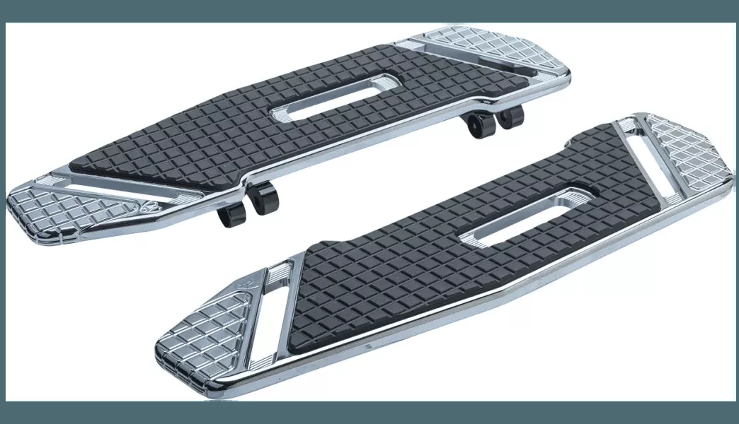 Arlen Ness SpeedLiner Floorboards for '99-Up Harley Davidson Touring Models - Chrome