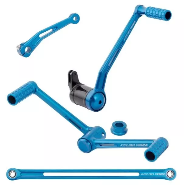 Arlen Ness SpeedLiner Foot Control Kit for '00-Up Harley Davidson Touring Models - Heel/Toe Shifter (Red or Blue)