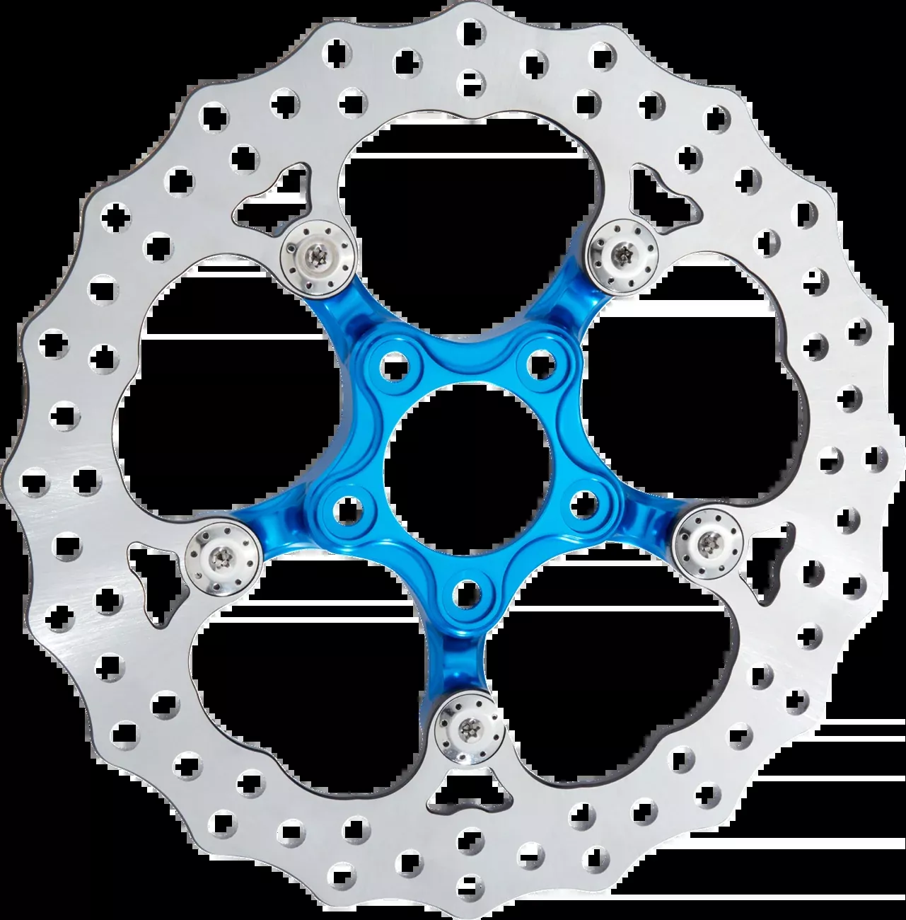 ARLEN NESS Spider Rotor - 12-19/32" - Blue - Front - M8 - 300-109