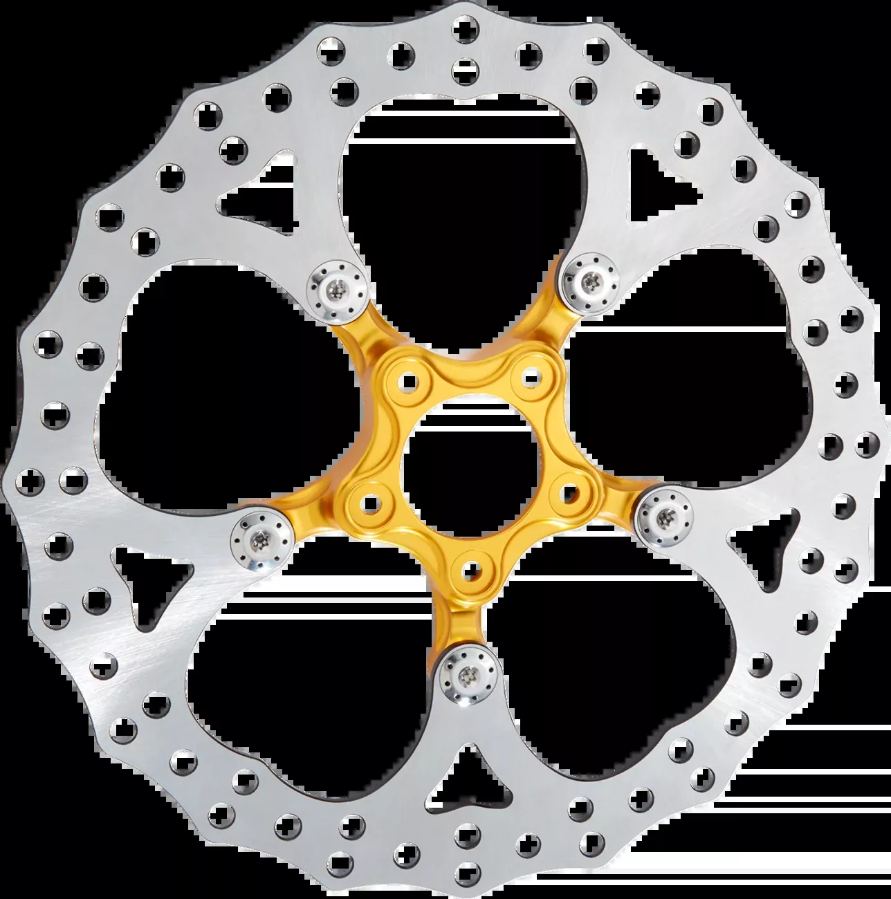 ARLEN NESS Spider Rotor - 12-19/32" - Gold - Front - M8 - 300-110
