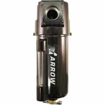 Arrow Pneumatics Ascot 1/2" Air Filter with Metal Bowl and Manual Drain