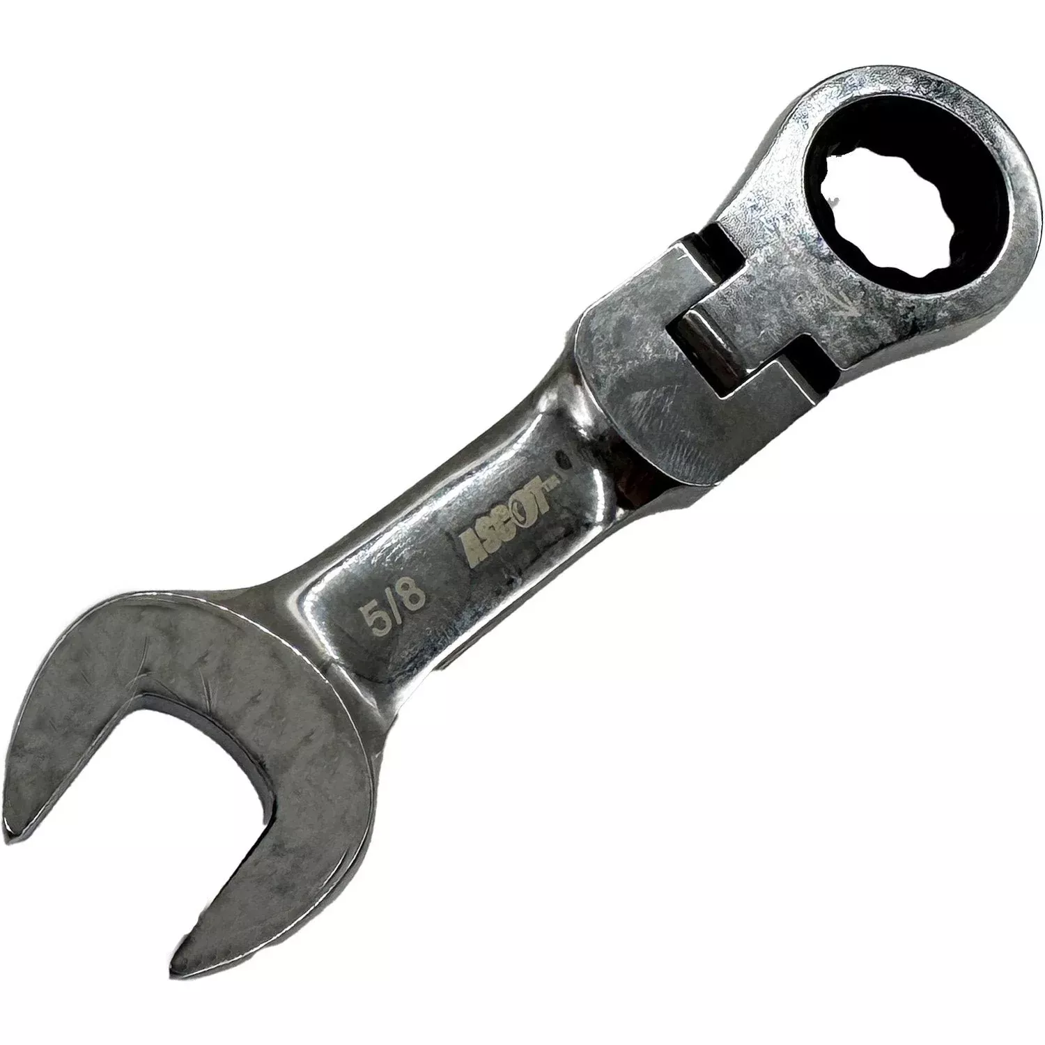 Ascot 5/8″ Stubby Flex Head Open End Combination