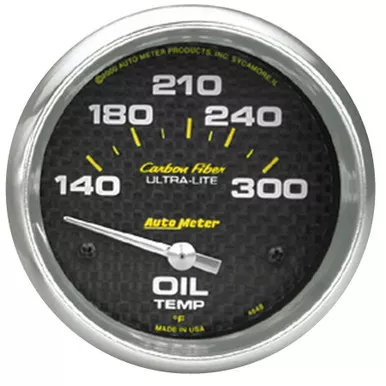 Autometer 2-5/8in C/F Oil Temp. Gauge 140-300 4848