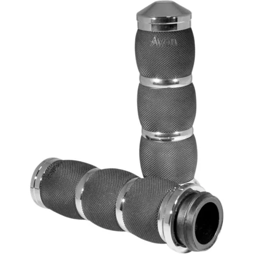 Avon Air Cush Chrome Handlebar Grips (AIR-91-FLY)