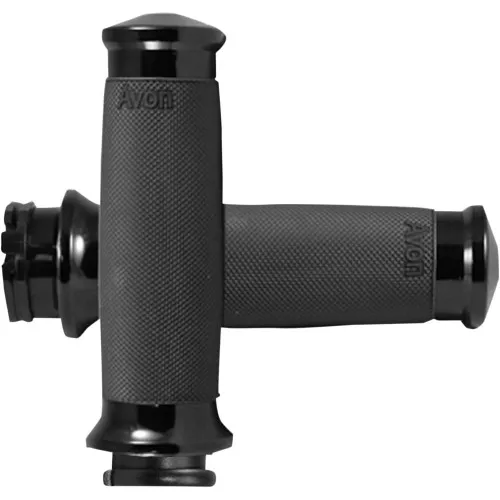 Avon Custom Contour Grips for Harley Electronic Throttle - Black