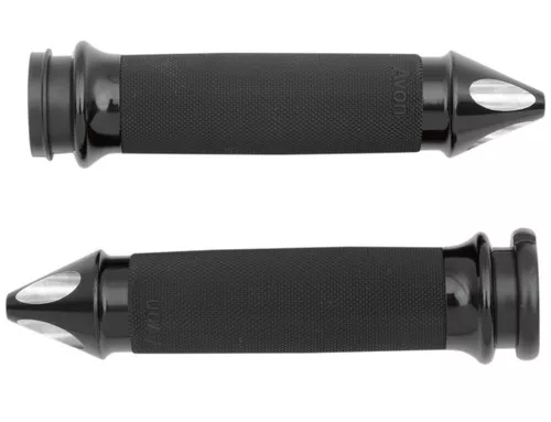 Avon Custom Contour Spike Fly by Wire Black Handlebar Grips (CC-86-ANO-SP-FL)