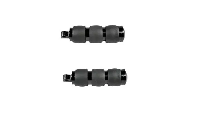 Avon Velvet Air Black Universal Male Mounted Motorcycle Folding Foot Pegs Harley