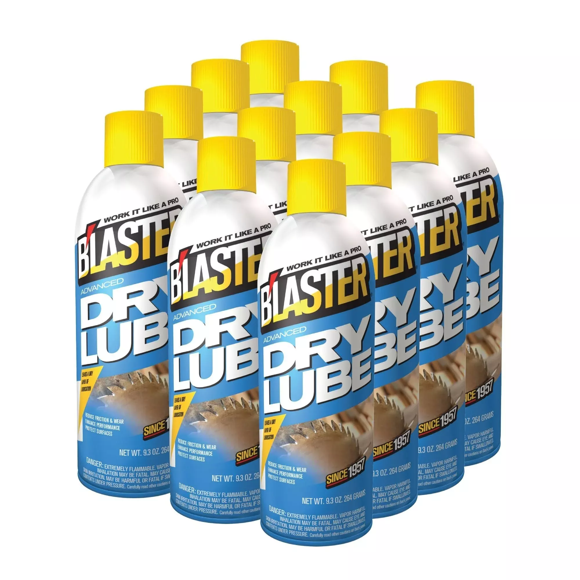 B'laster 16-TDL-12PK Advanced Dry Lube - 9.3ozPack of 12