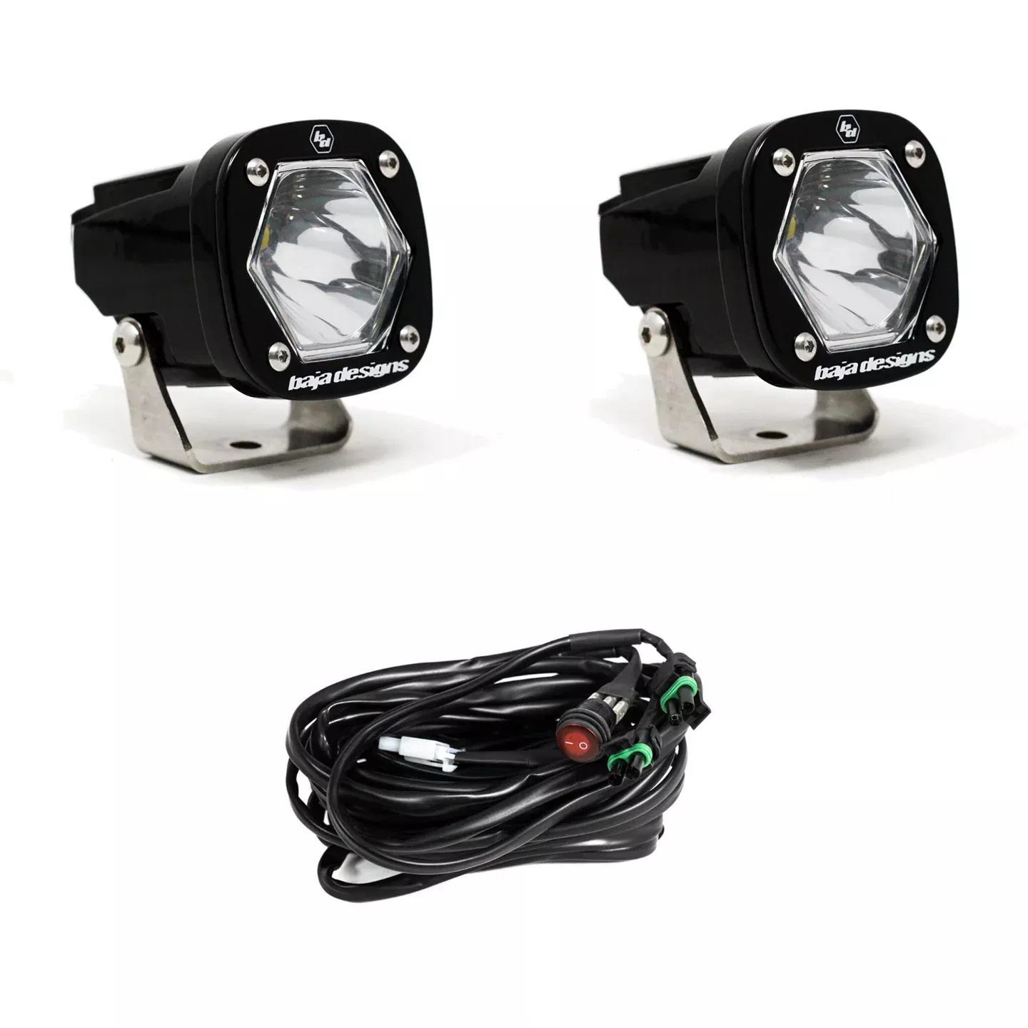 Baja Designs S1 Black LED Auxiliary Light Pod Pair - Universal
