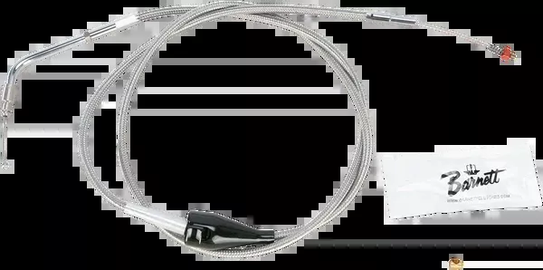 Barnett Stainless Steel Idle Cable – Cruise – +8″ – ’02-’07 Touring