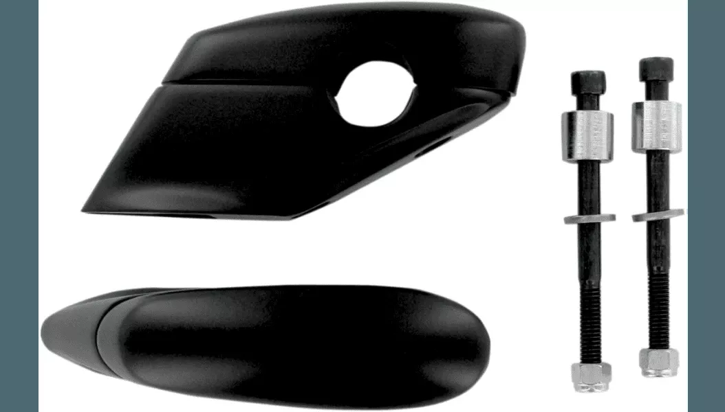 Baron Custom Liner Riser Pullback Risers for '06-15 Yamaha XV1900 Roadliner/Stratoliner - Black