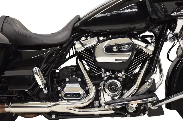 Bassani 2x2 Chrome Exhaust Head pipes for 2017-2026 Harley Touring FLHX FLHR