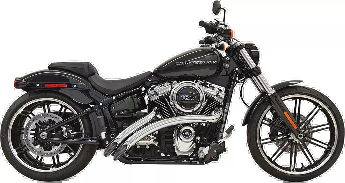 Bassani Chrome Radial Sweeper Exhaust 2018-2021 Harley Softail FXST FLSL FXBB