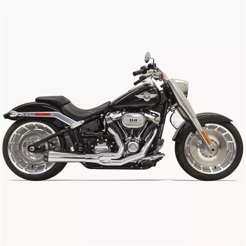 Bassani Road Rage 2-1 Exhaust System for '18-26 Harley Davidson Breakout, Fatboy and FXDR Models - Black