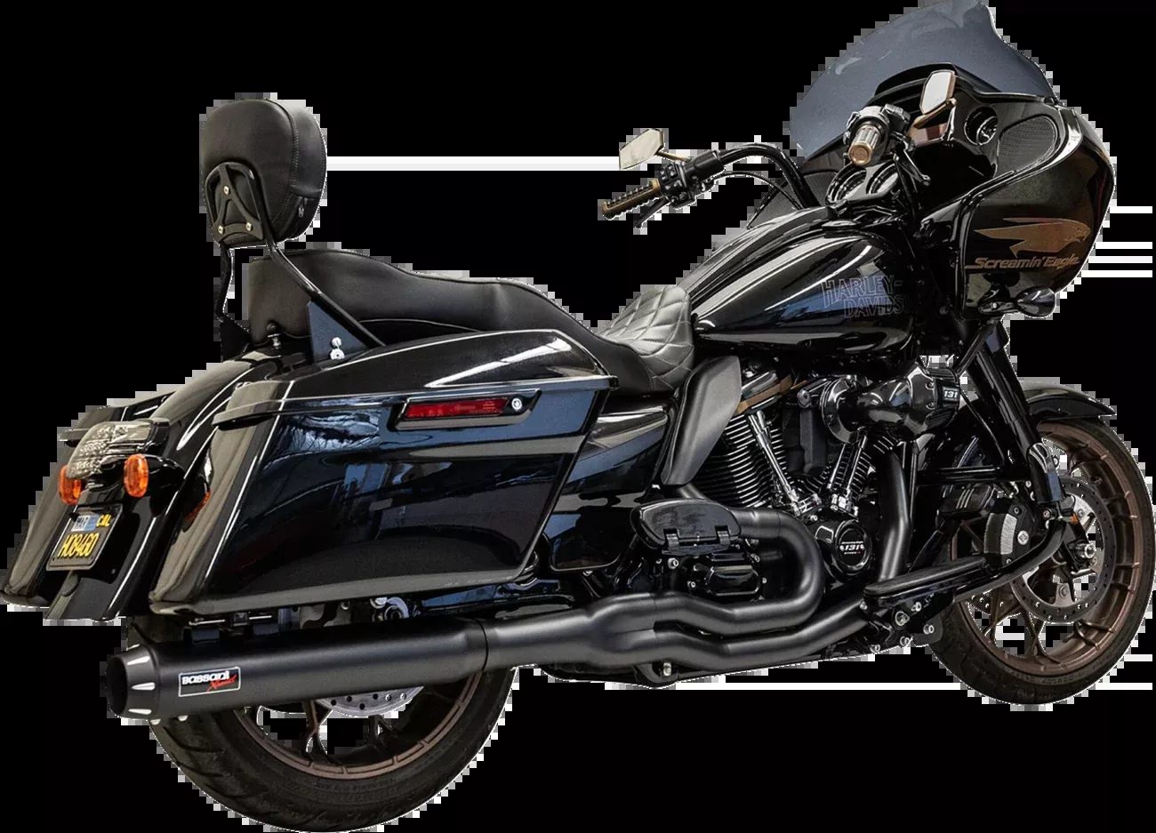 Bassani Xhaust 2-into-1 Exhaust System - 49-State - Black - 1F58RBE