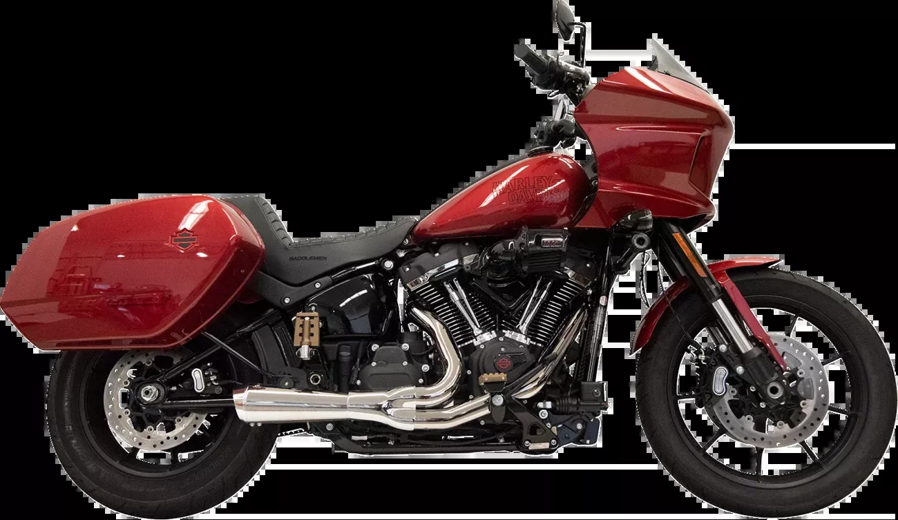 Bassani Xhaust 2-into-1 Ripper Exhaust System with Megaphone Muffler - Chrome - 49-State - M8 Softail - 1S79E