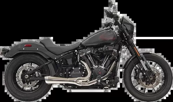 Bassani Xhaust 2-into-1 Ripper Exhaust System with Megaphone Muffler - Short - Chrome - M8 Softail - 1S79