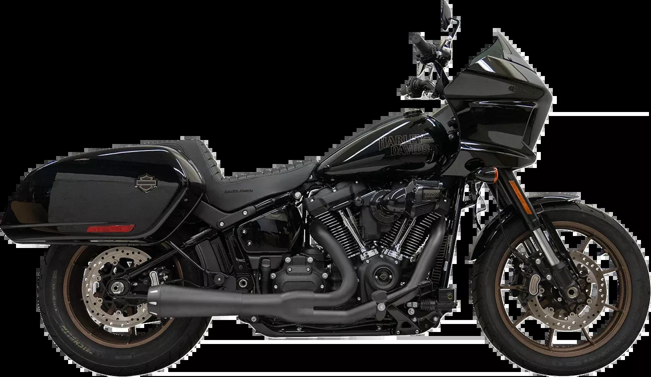 Bassani Xhaust 2-into-1 Road Rage III Exhaust System - 49-State - Black - 1S81RBE