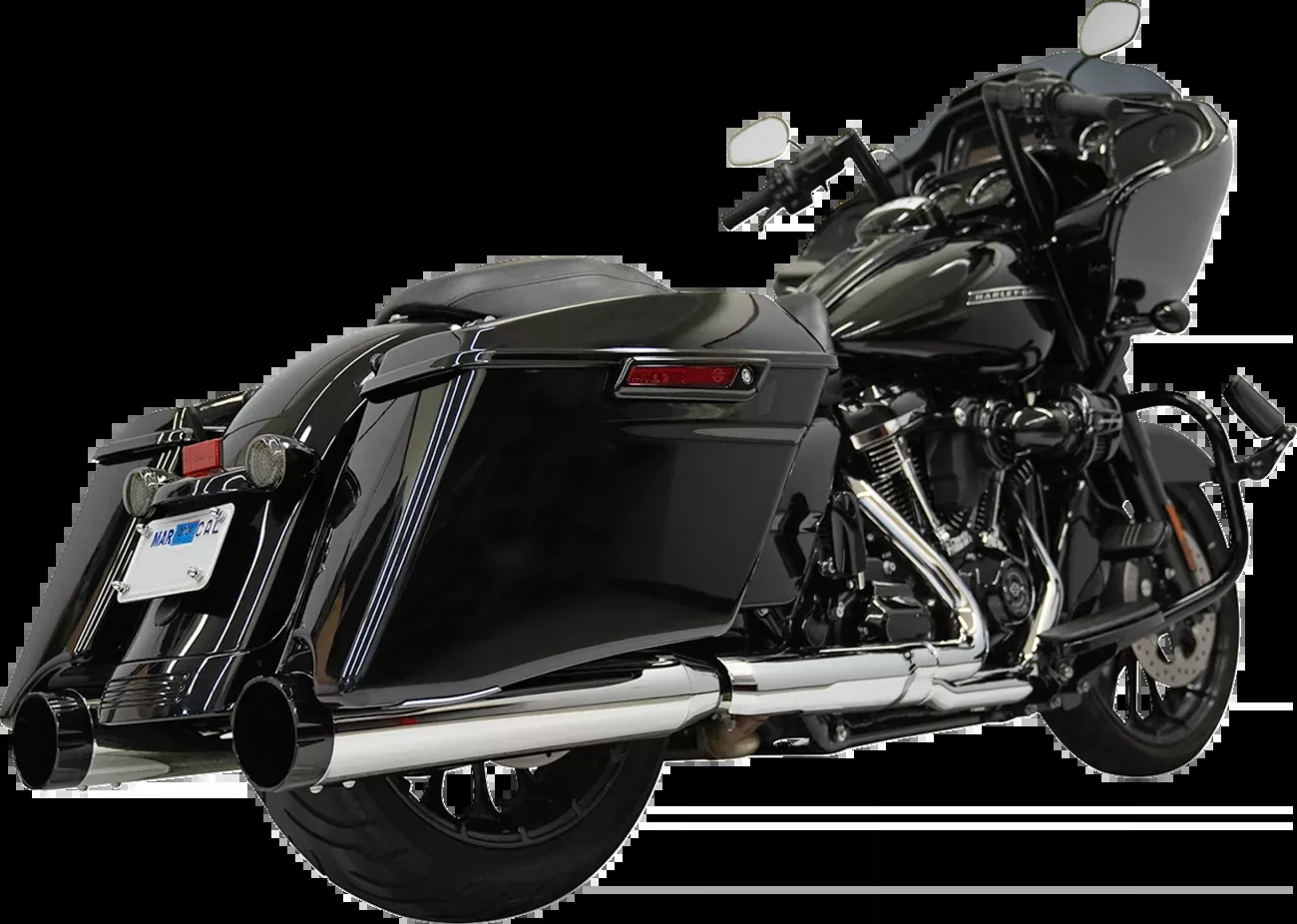 Bassani Xhaust 4-1/2" Slip-On Mufflers - Chrome - 1F745