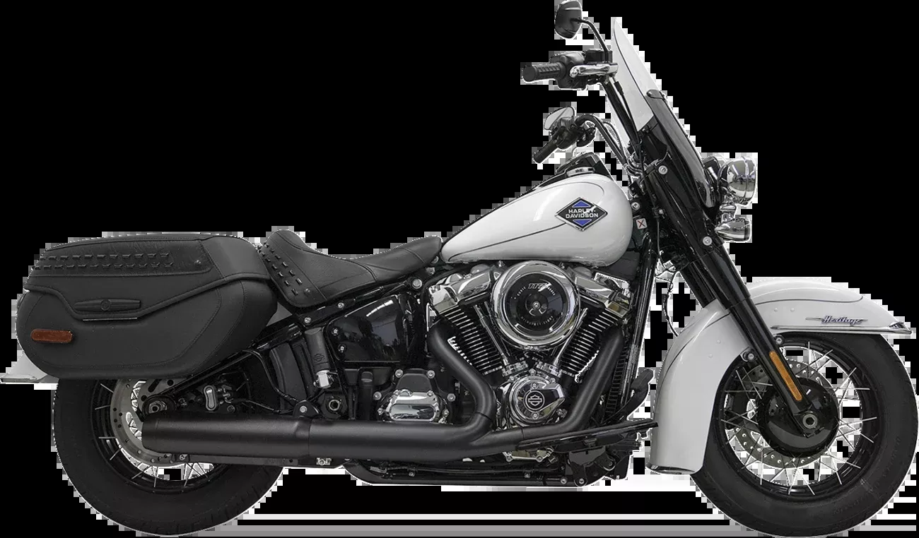 Bassani Xhaust 4" Slip-On Muffler with 2-1/2" x 10" Baffle Core - Black - 49-State - 1S38FB