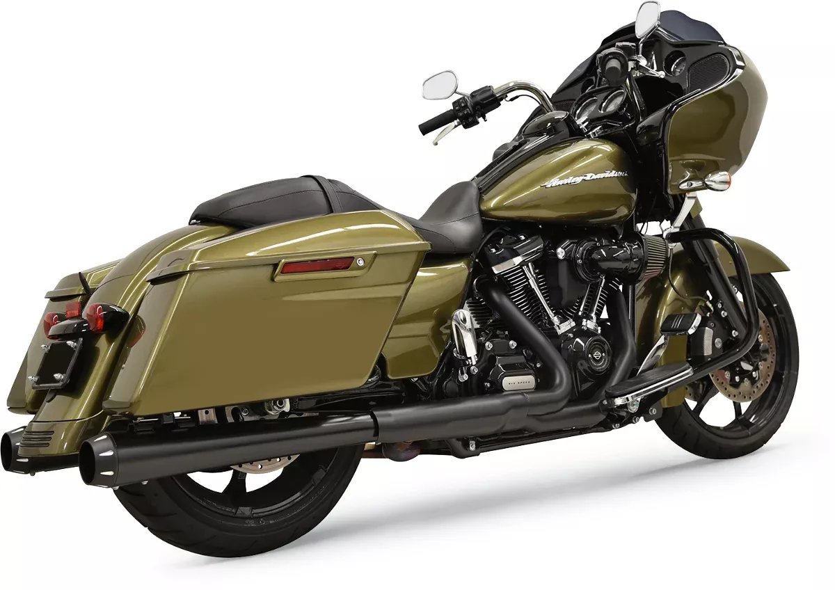 Bassani Xhaust DNT Megaphone Muffler - Black/Black - 1F572DNT5B