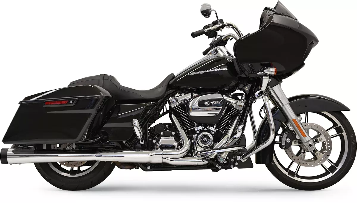 Bassani Xhaust DNT Megaphone Muffler - Chrome/Black - 1F572DNT5