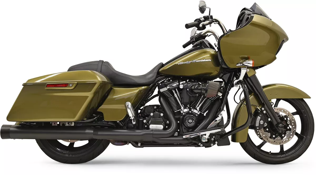 Bassani Xhaust DNT Straight Can Mufflers for FL - Black - 1F72DNT5B