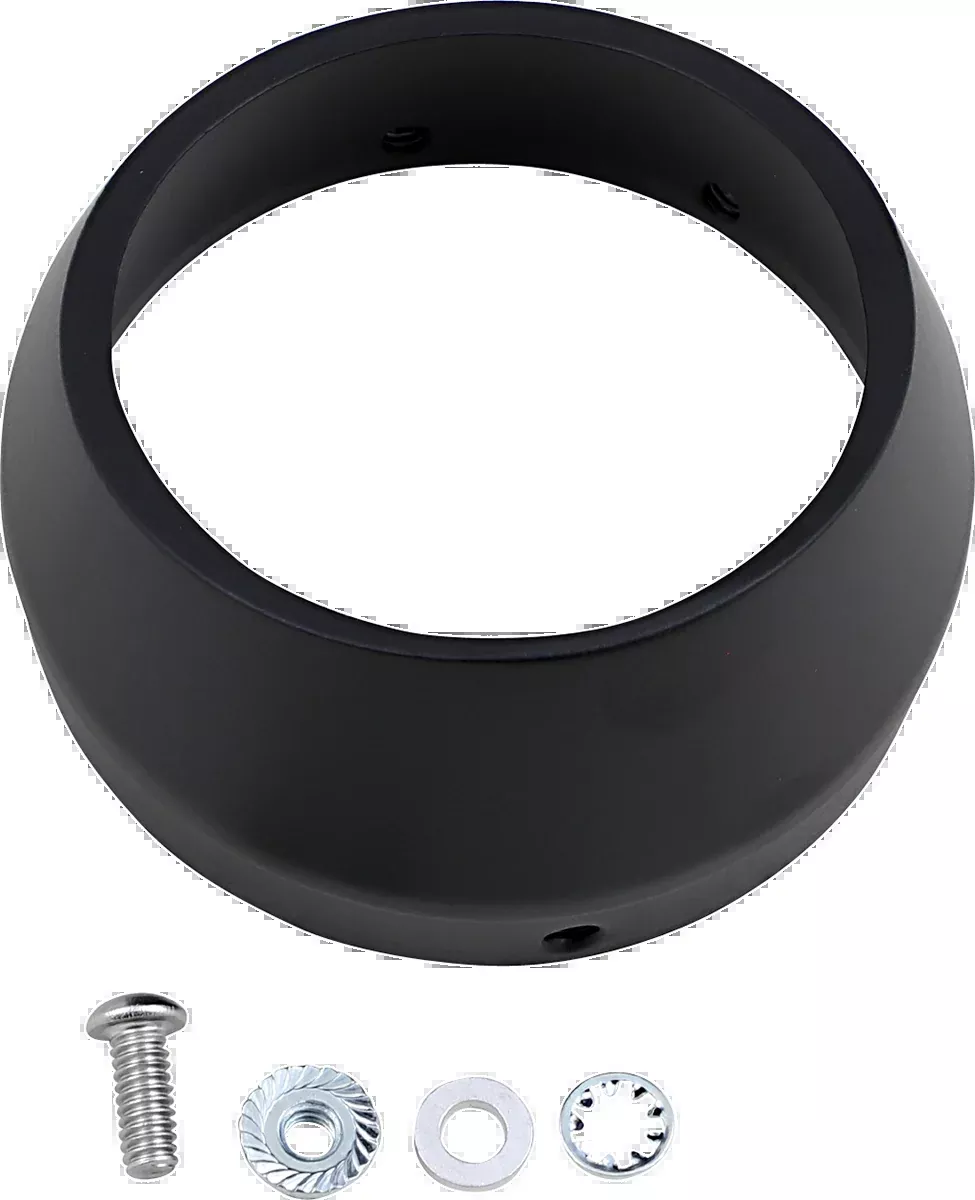 Bassani Xhaust End Cap - Black - Slash - BESM1B