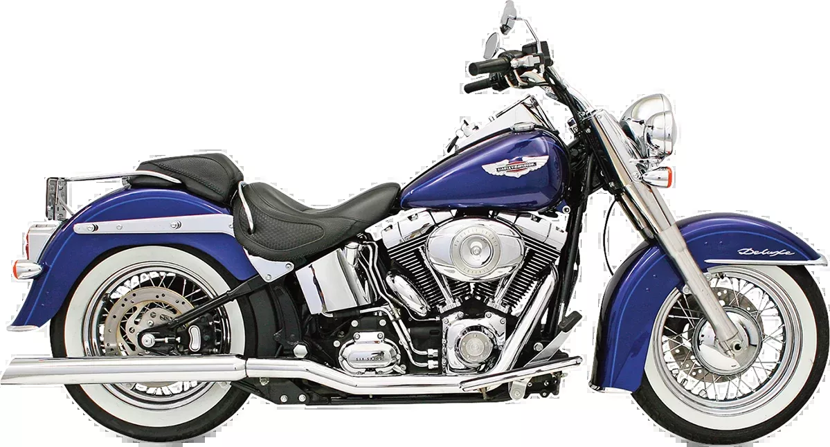 Bassani Xhaust Slip-On Mufflers - Slash-Down - Chrome - 31117C