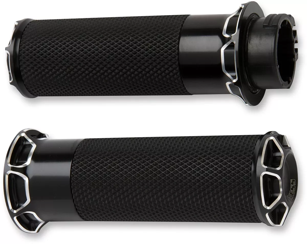 Beveled Grips - Cable - Black