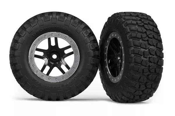 BFGoodrich Mud-Terrain Tires & Satin Chrome Beadlock Wheels, Assembled