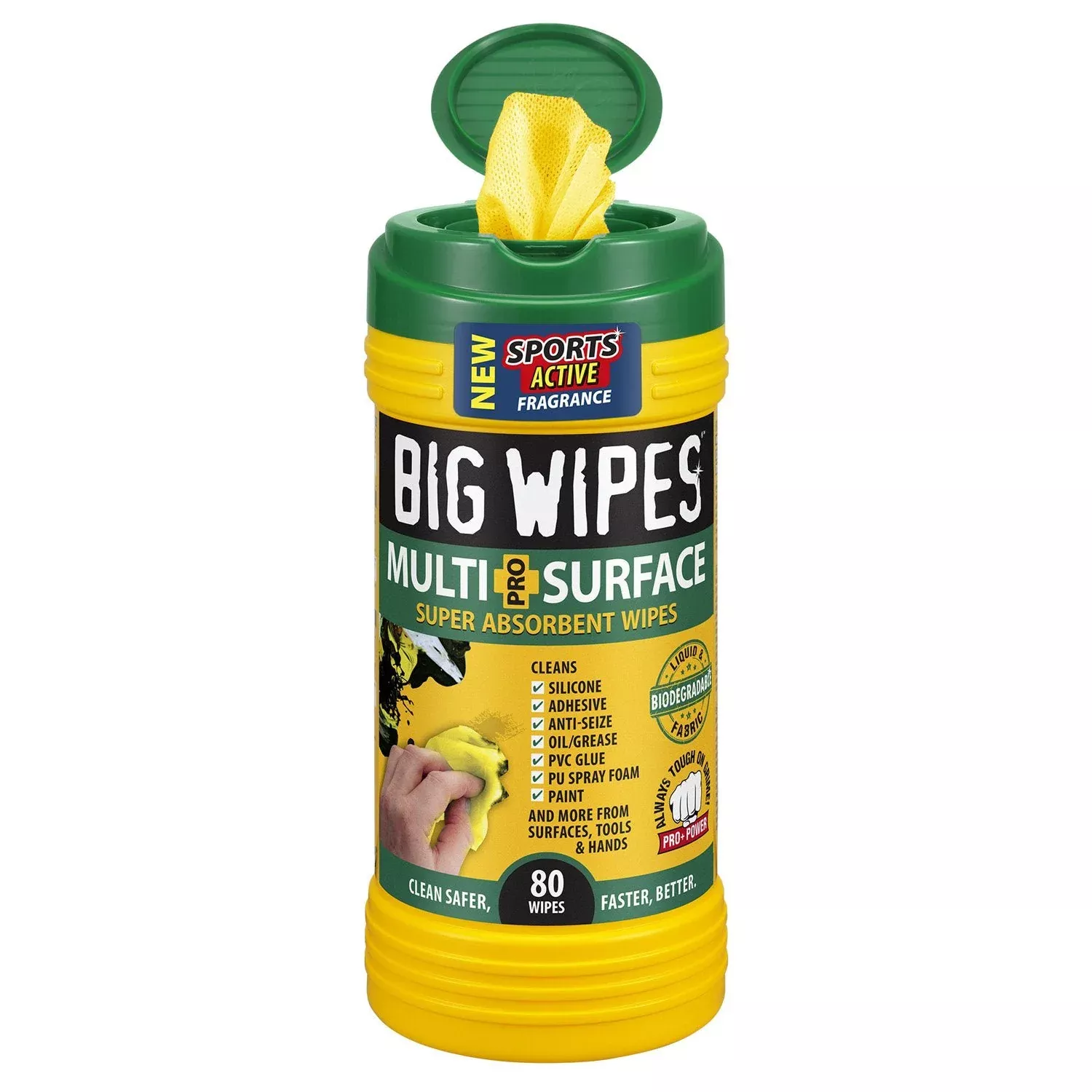 Big Wipes Multi-Surface Pro+ Super Absorbent Wipes – 80 Wipes