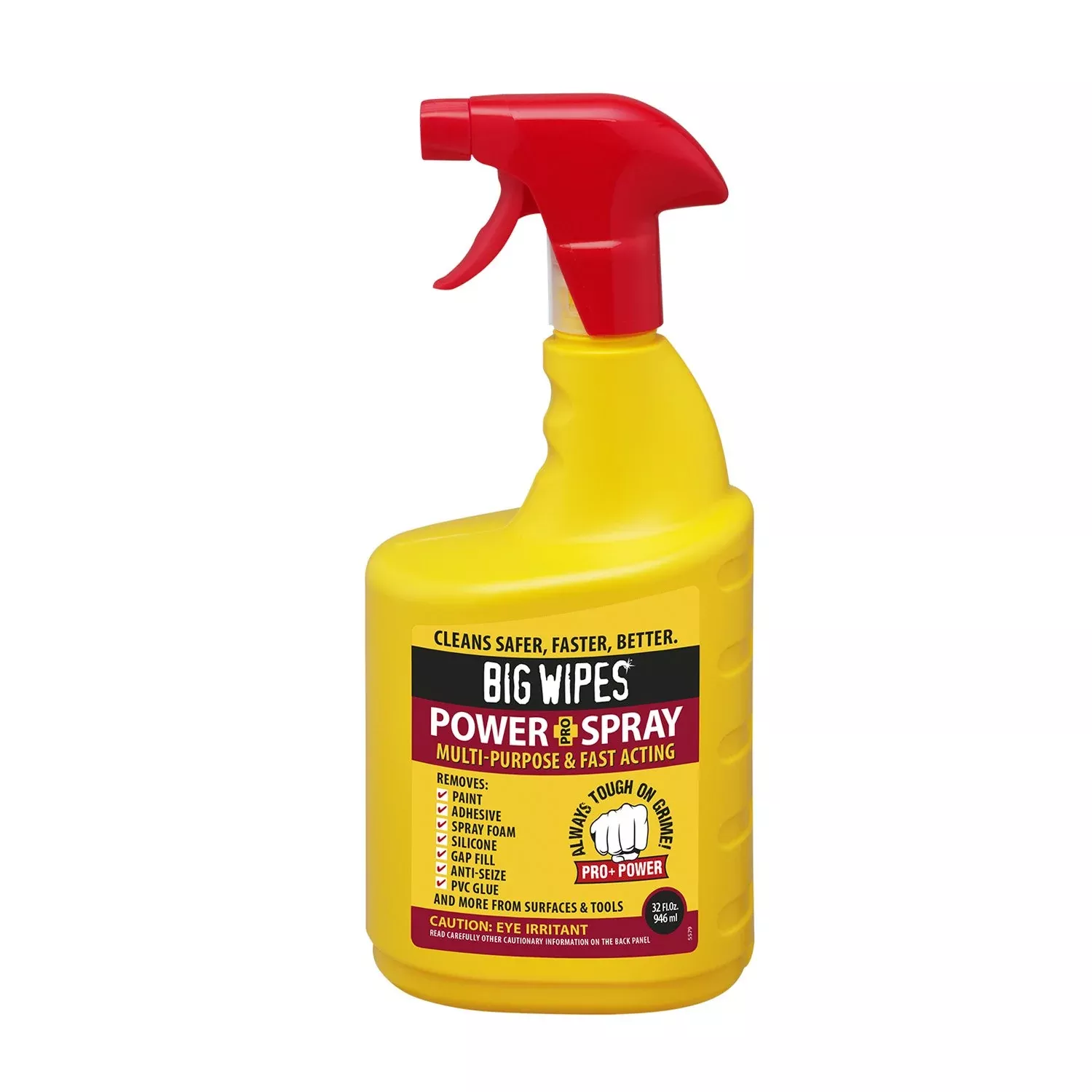 BIG WIPES Power Spray Heavy Duty Industrial Cleaning Solution for Tools and Equipment 32oz