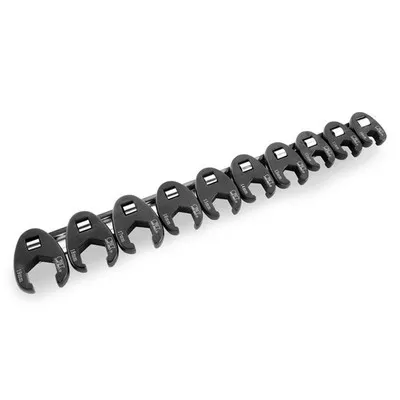 BikeMaster 10-Piece 3/8" Drive Metric Flare Crow Foot Set