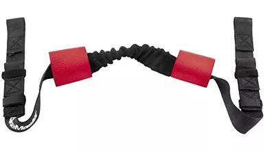 BikeMaster Motorcycle Handlebar Harness Tie Down Assist - Black/Red