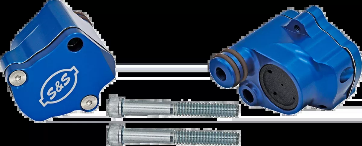Billet Head Breather Kit - Anodized Blue - M8