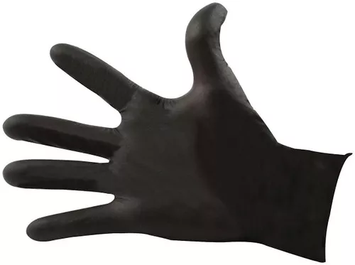 Black Nitrile Gloves LG Chemical Resistant ALL12025