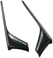 BLK LED VERT REAR LGHT STRIPS