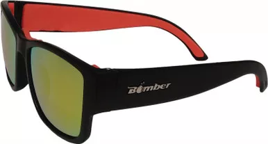Bomber Gomer Bomb Floating Eyewear Matte Black W/Red Mirror Lens - GM101-RM-RF