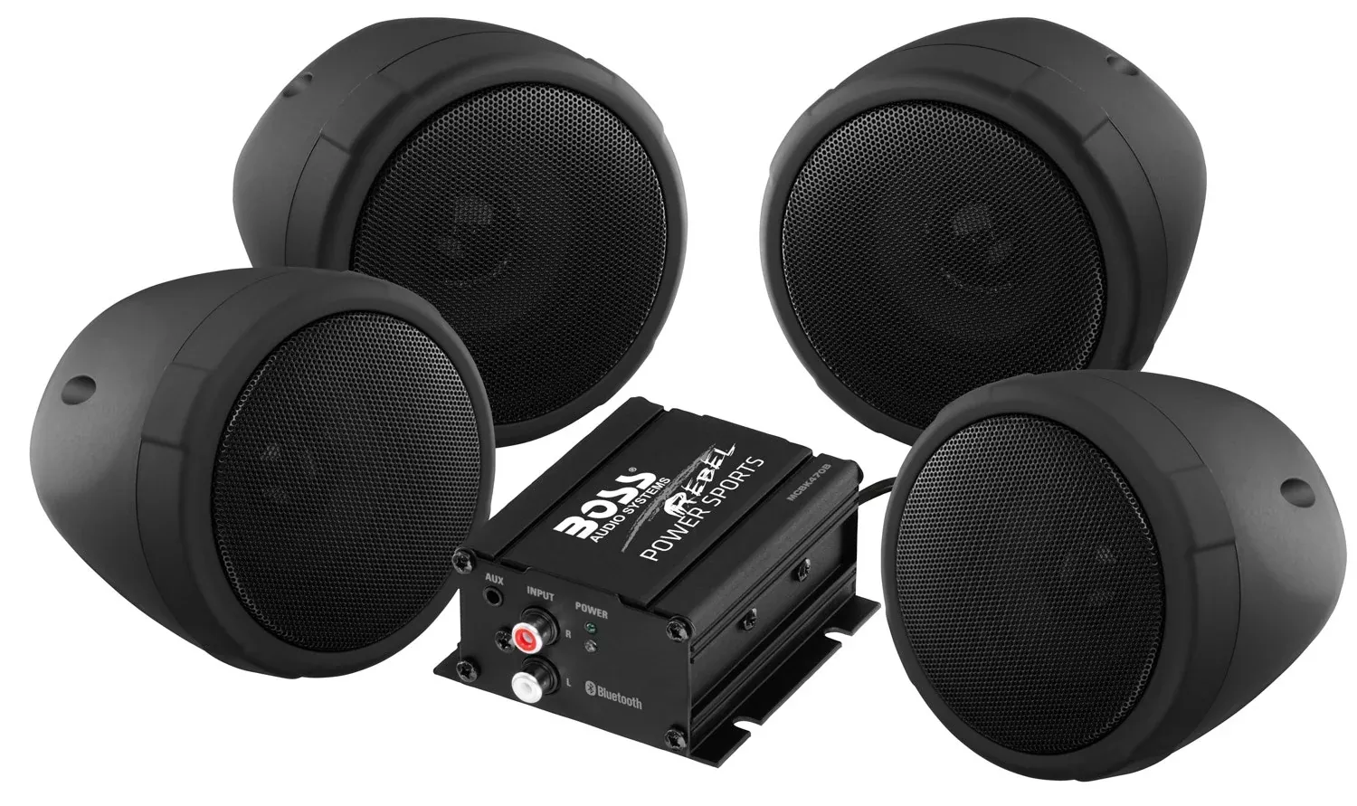 Boss Audio Systems Bluetooth Max Power 3" Speakers 1000w Amplifier MCBK470B